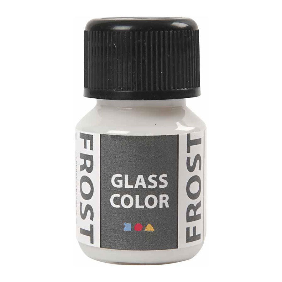 Creativ Company Glasfarbe Frostlack – Weiß, 30 ml