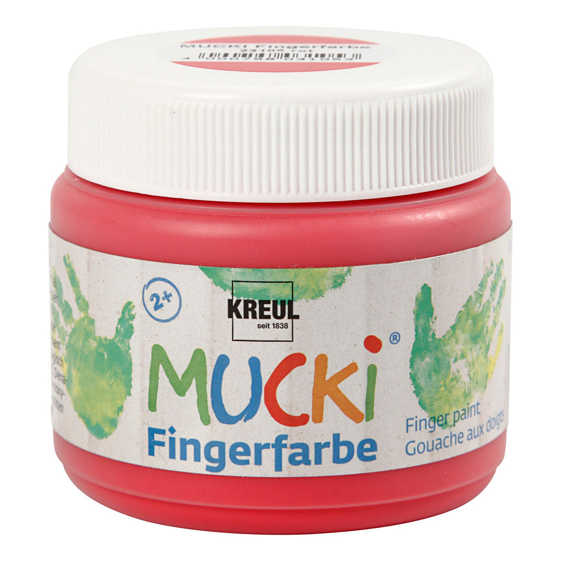 Creativ Company Mucki Fingerfarbe – Rot, 150 ml