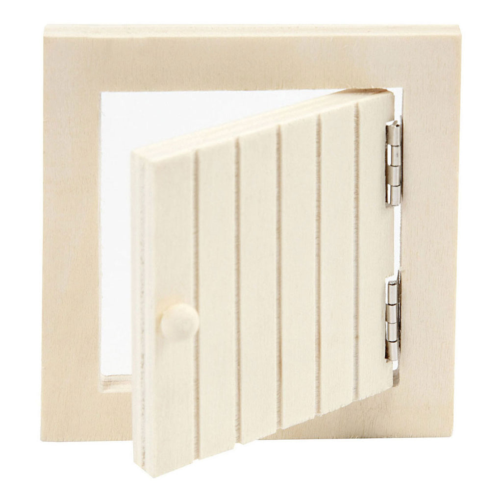 Creativ Company Mini-Dachbodenluke aus Holz und Strickleiter