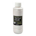 Creativ company textile color dekkende textielverf - base parelmoer, 250ml