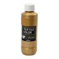 Creativ company textielkleur, parelmoer, goud, 250 ml 1 fles