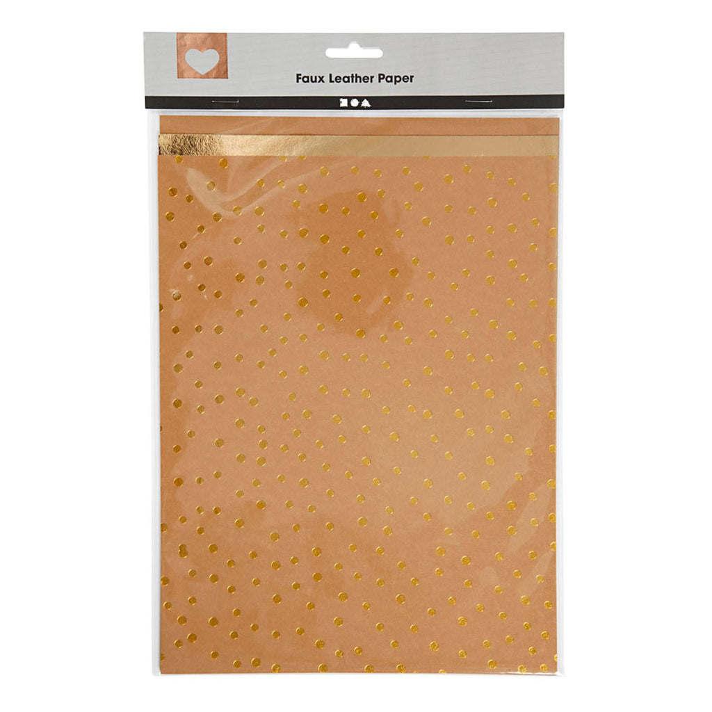 Creativ Company Kunstlederpapier, 3 Blatt