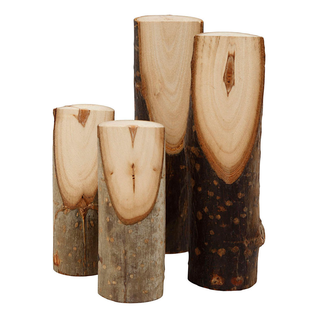 Creativ company decoratieve boomstam divers, 4st.