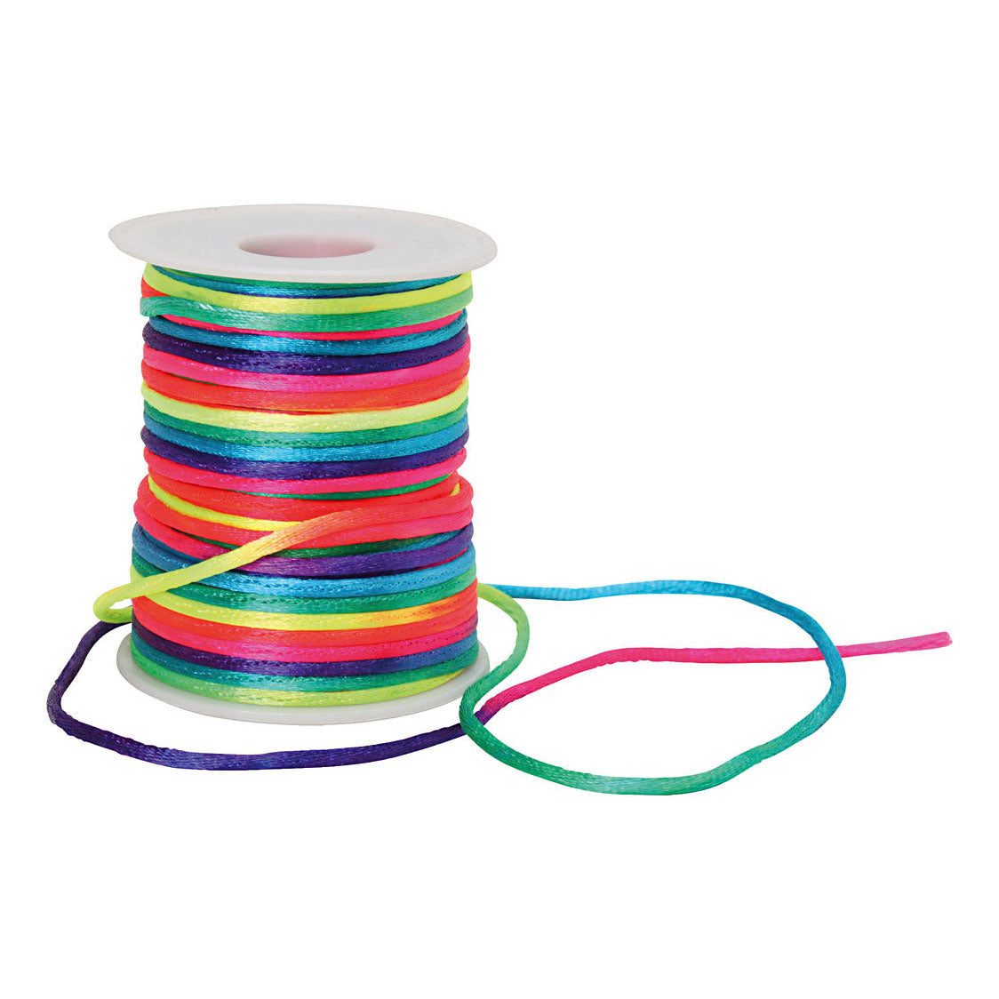 Creativ Company Makrameeschnur Regenbogenfarben, 40m