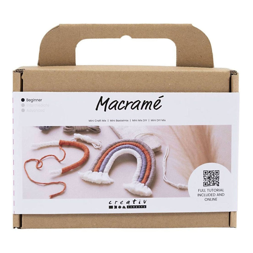 Creativ Company Mini-Hobbyset Makramee Regenbogen