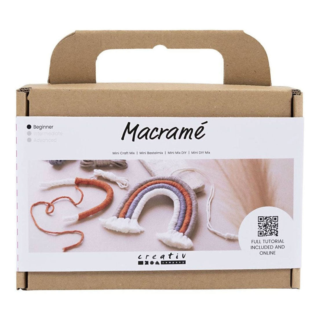 Creativ Company Mini-Hobbyset Makramee Regenbogen