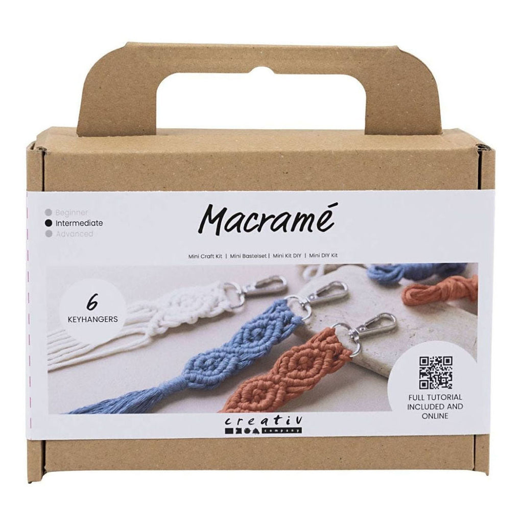 Creativ company mini hobbyset macrame sleutelhangers