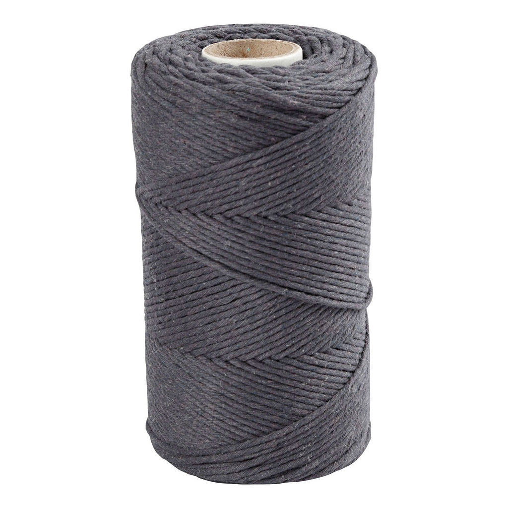 Creativ company macrame koord grijs, 198m