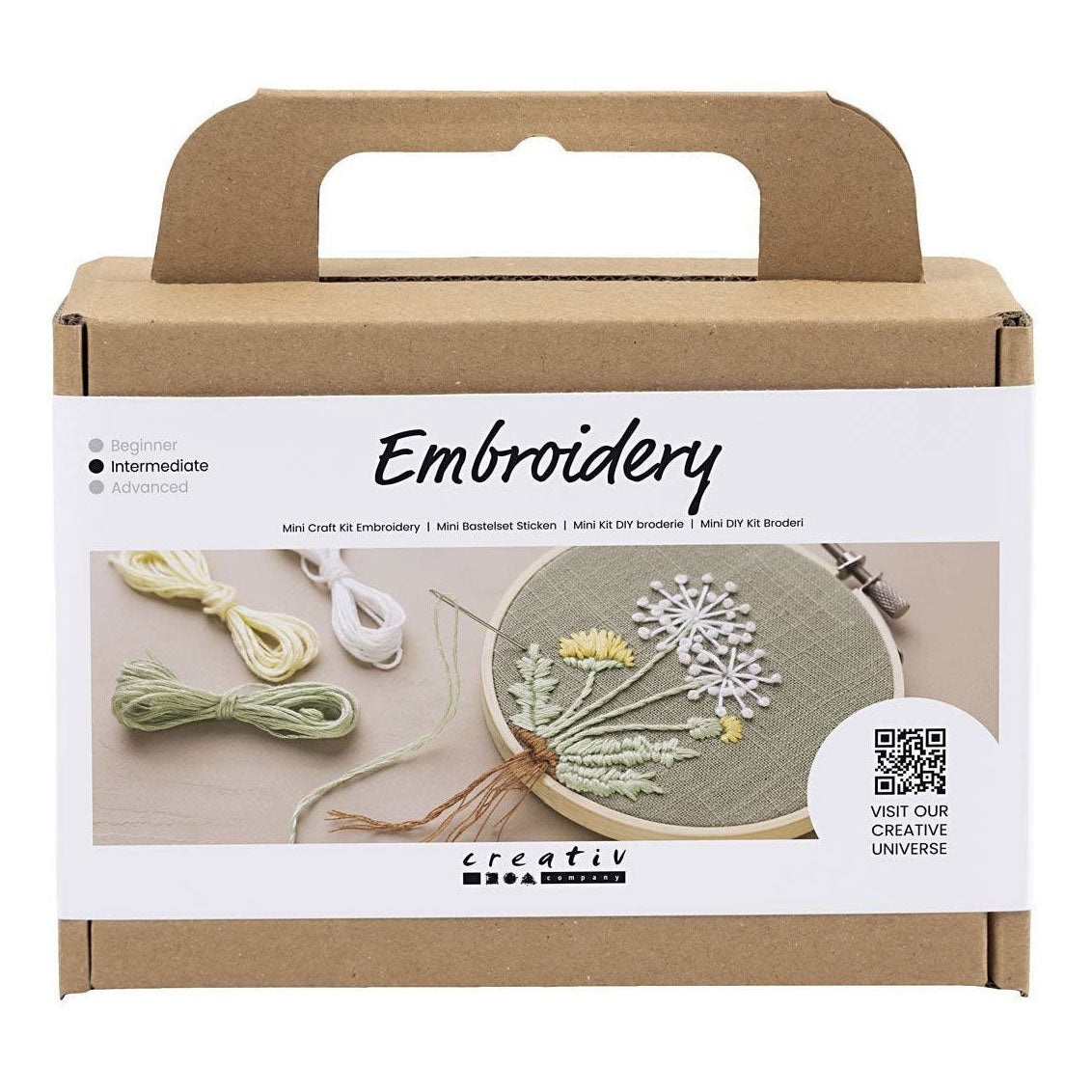 Creativ Company Mini-Hobby-Set Stickerei Wandbehang