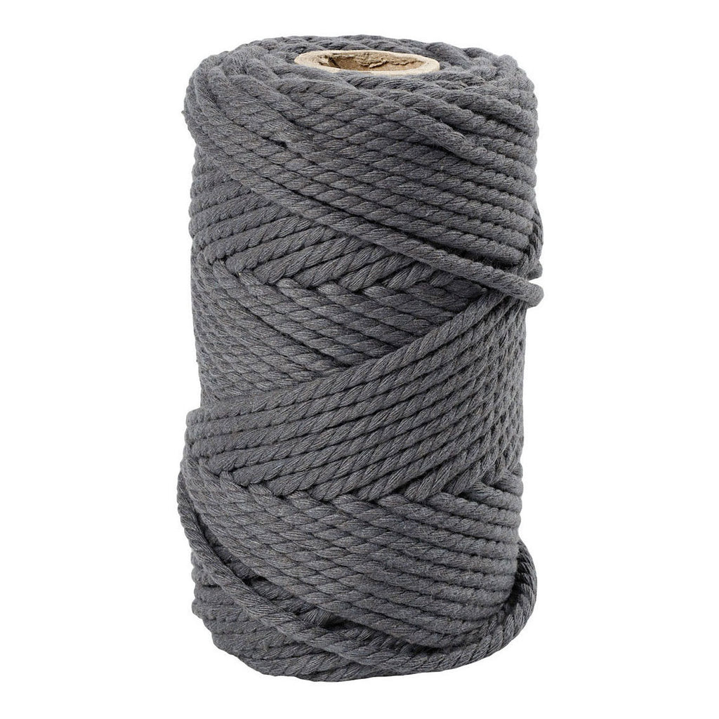 Creativ company macrame koord grijs, 55m