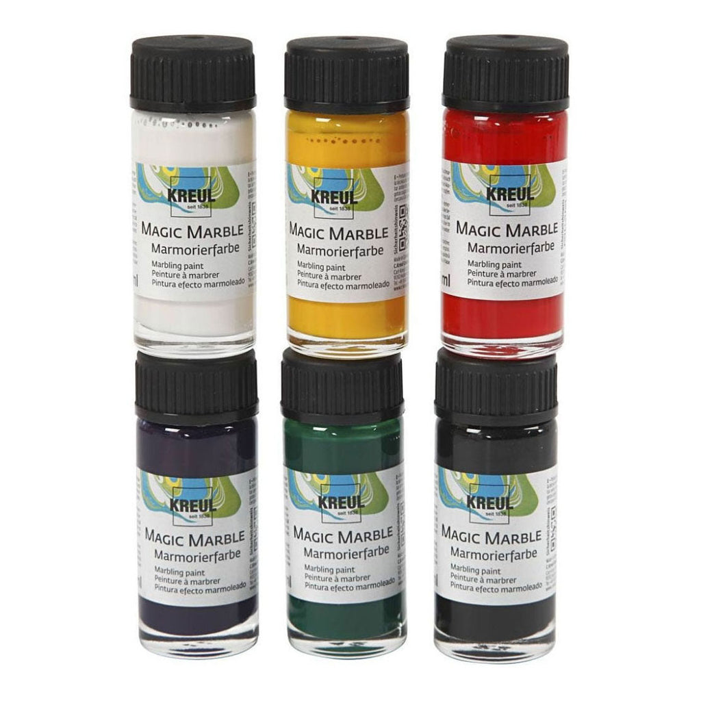 Creativ Company Magic Marble Farbe, 6 x 20 ml