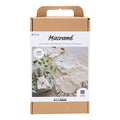 Creativ Company Hobbyset Makrametafelle Dekoration Off-White