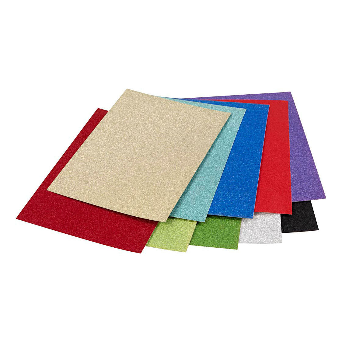 Glitzerkarton der Firma Creativ Company, A4, 250 g, 50 Blatt, 1 Karton