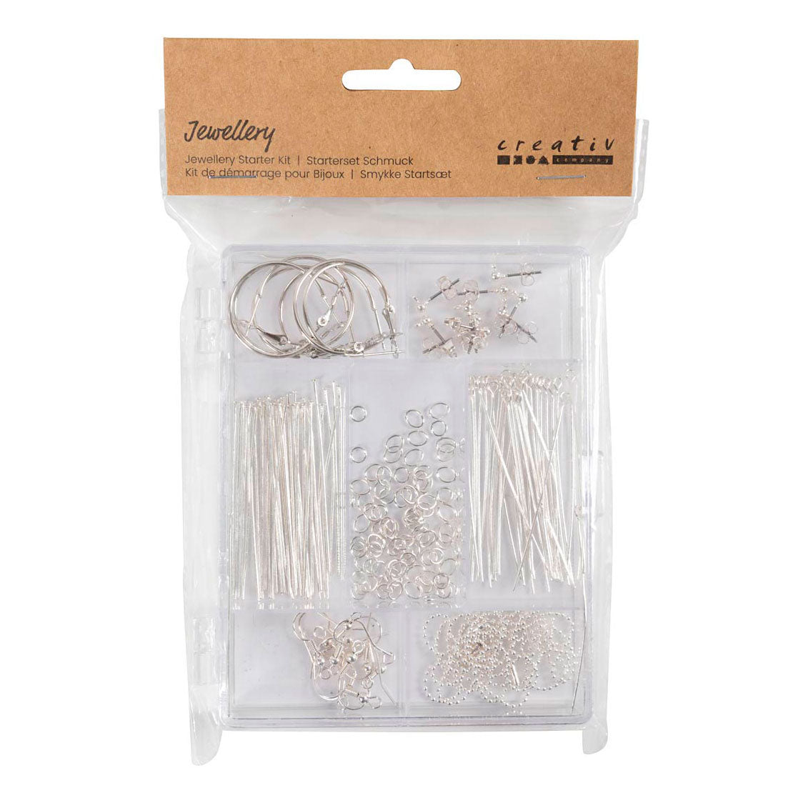 Creativ Company Schmuck versilbertes Starterset