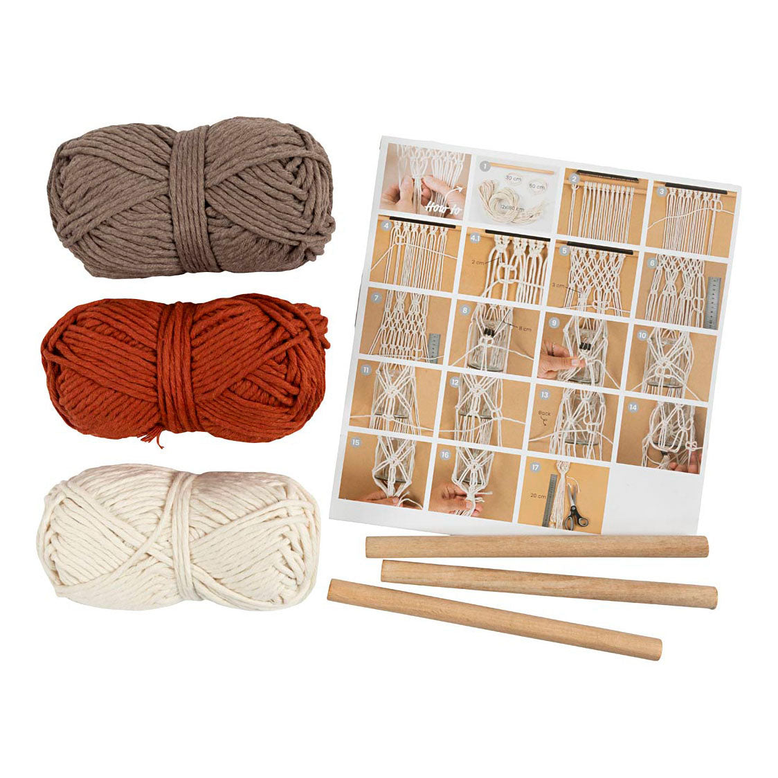 Creativ Company Hobbyset Makramee-Blumenhänger