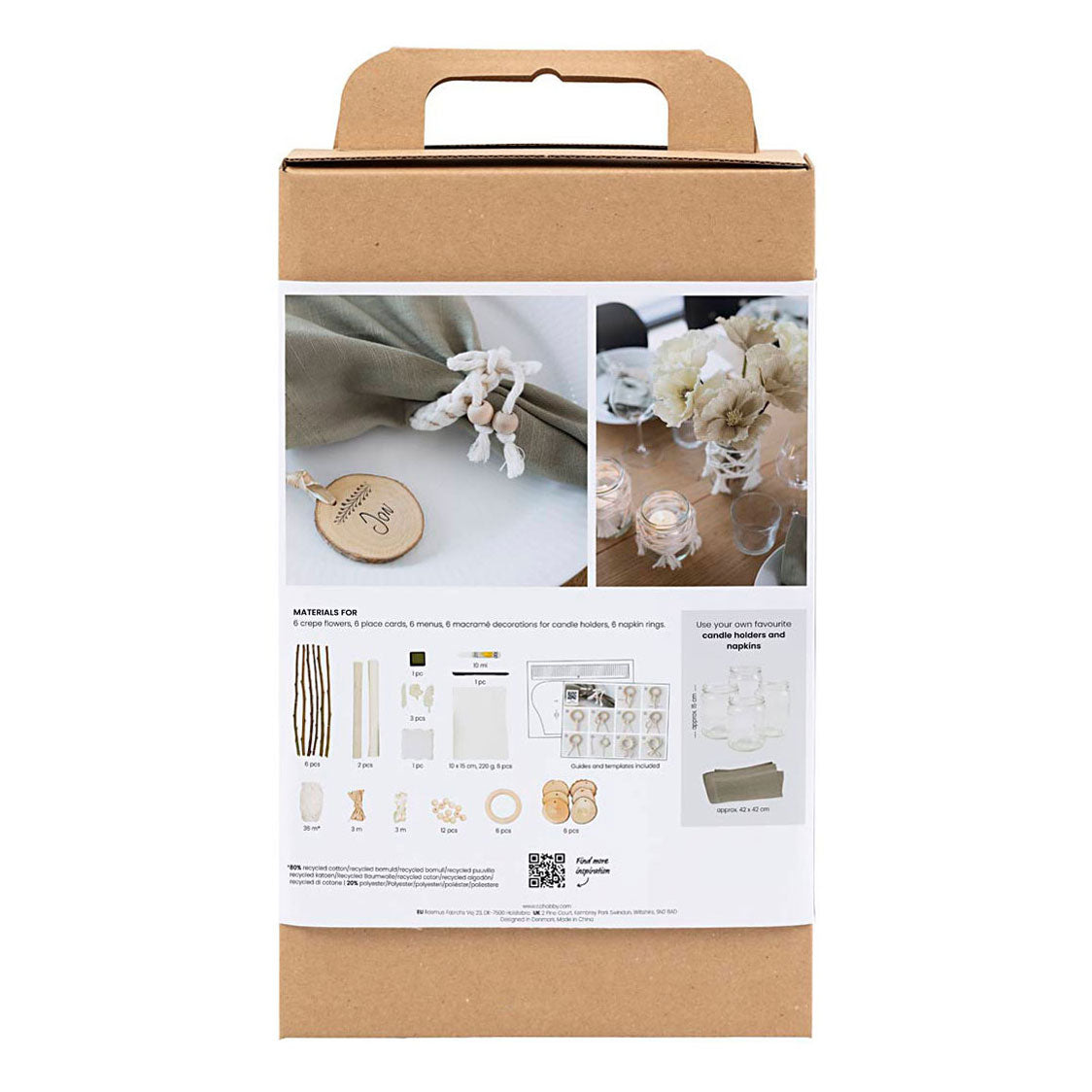 Creativ Company Hobbyset Tischdekoration natürlich