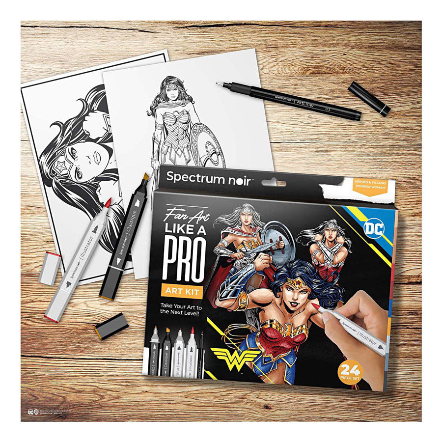 Creativ Company Hobbyset Illustration Comic-Helden Wonder Woman Malset