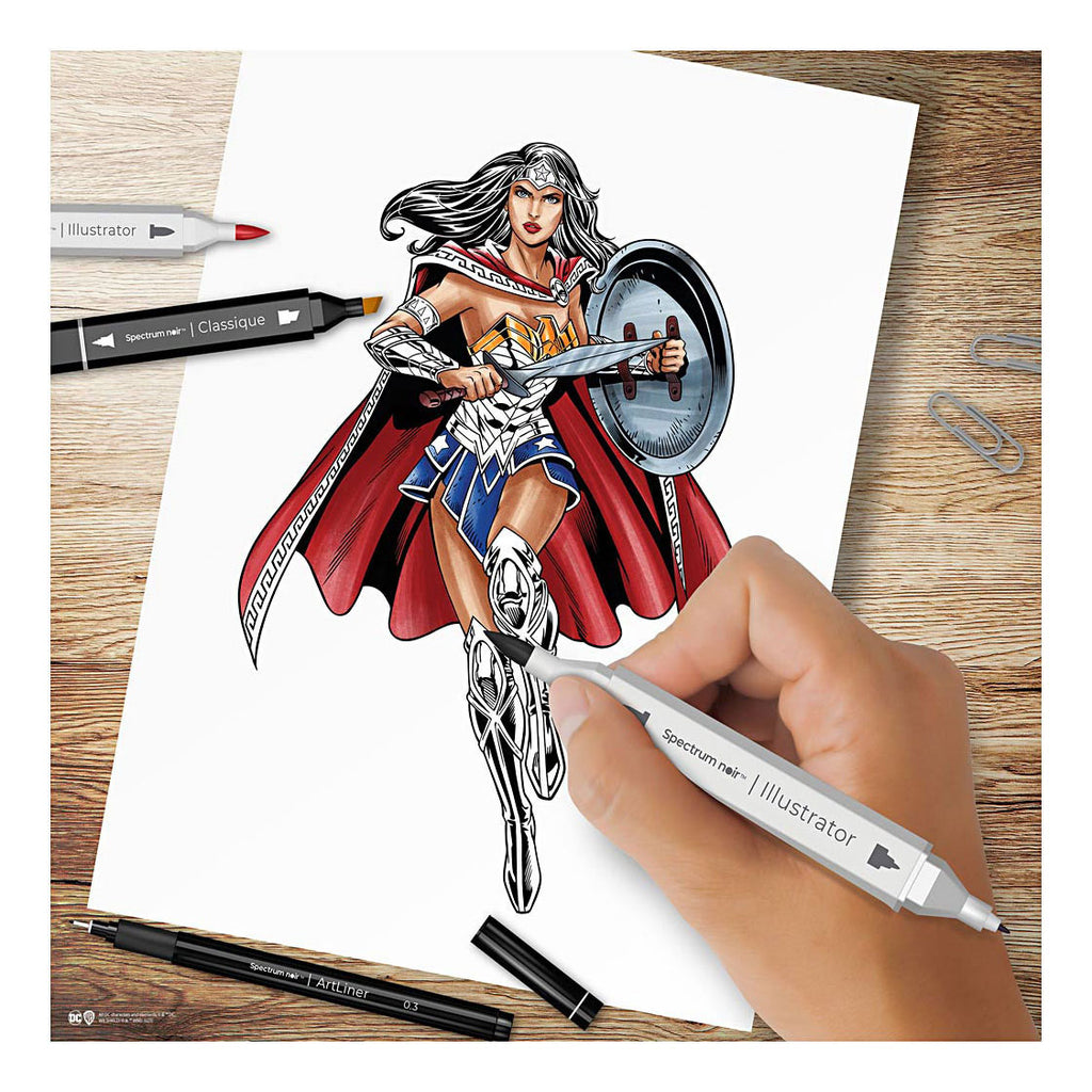 Creativ Company Hobbyset Illustration Comic-Helden Wonder Woman Malset