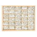 Creativ company houten letterkralen wit a-z, 750st.
