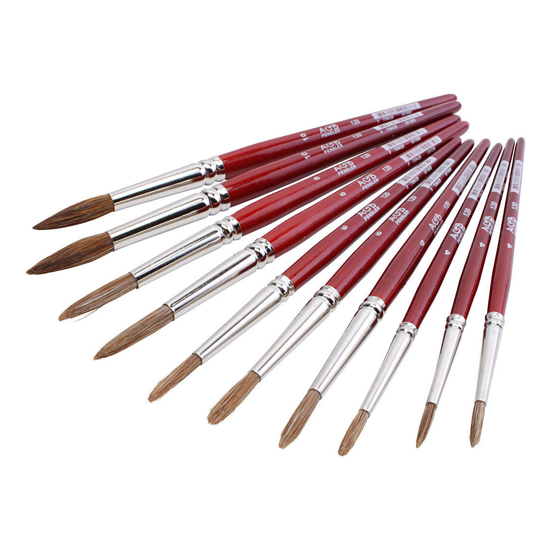Creativ Company Aquarellpinsel, 10 Stück.
