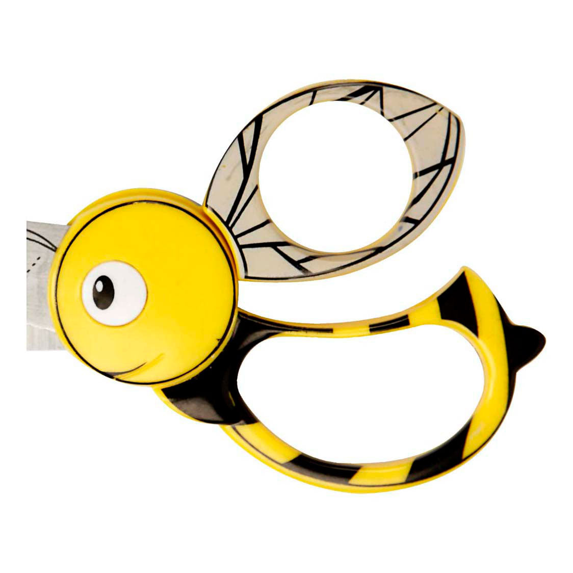 Fiskars Kinderschere der Firma Creativ Company mit Tiermotiv, Biene, Länge: 13 cm, 1 Stück