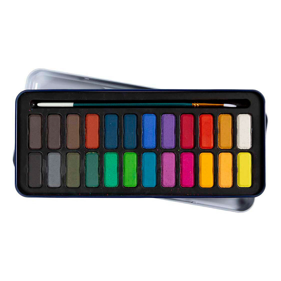 Colortime aquarelset diverse kleuren - 24 kleuren