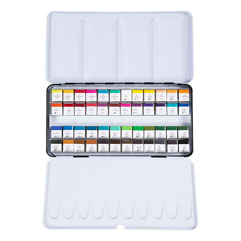 Creotime https: www.cchobby.nl art-aquarelverf-pan-afm-10x15x20-mm-standaardkleuren-48-kleur-1-doos