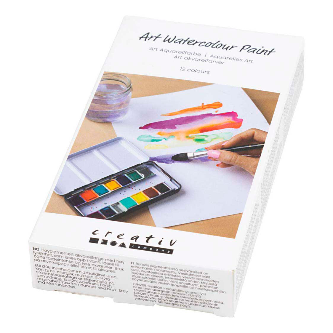 Creativ company art aquarelverf bloemen en landschappen - 12 kleuren