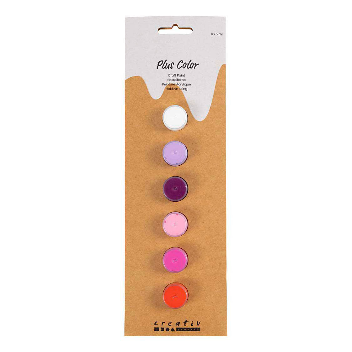 Creativ Company Plus Acrylfarbe Lila und Rosa Harmonie - 6x5ml.
