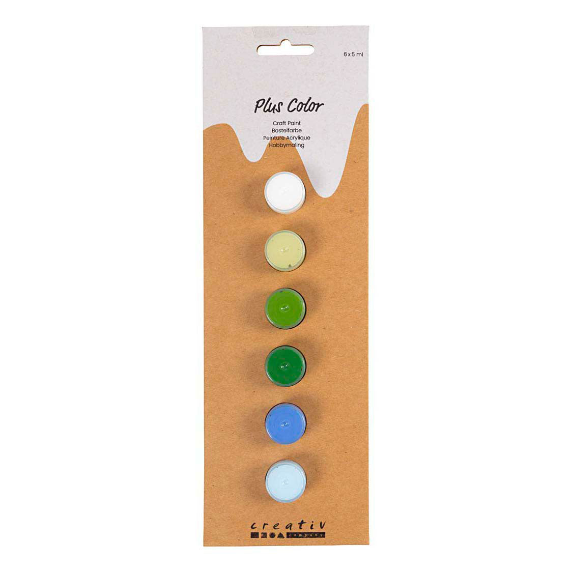 Creativ Company Plus Acrylfarbe Blau und Grün Harmonie - 6x5ml.