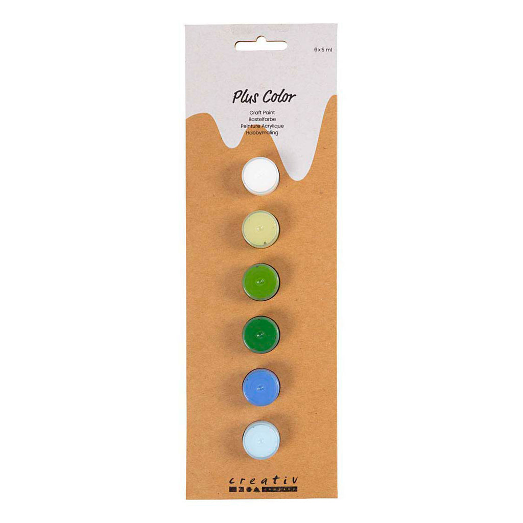 Creativ Company Plus Acrylfarbe Blau und Grün Harmonie - 6x5ml.