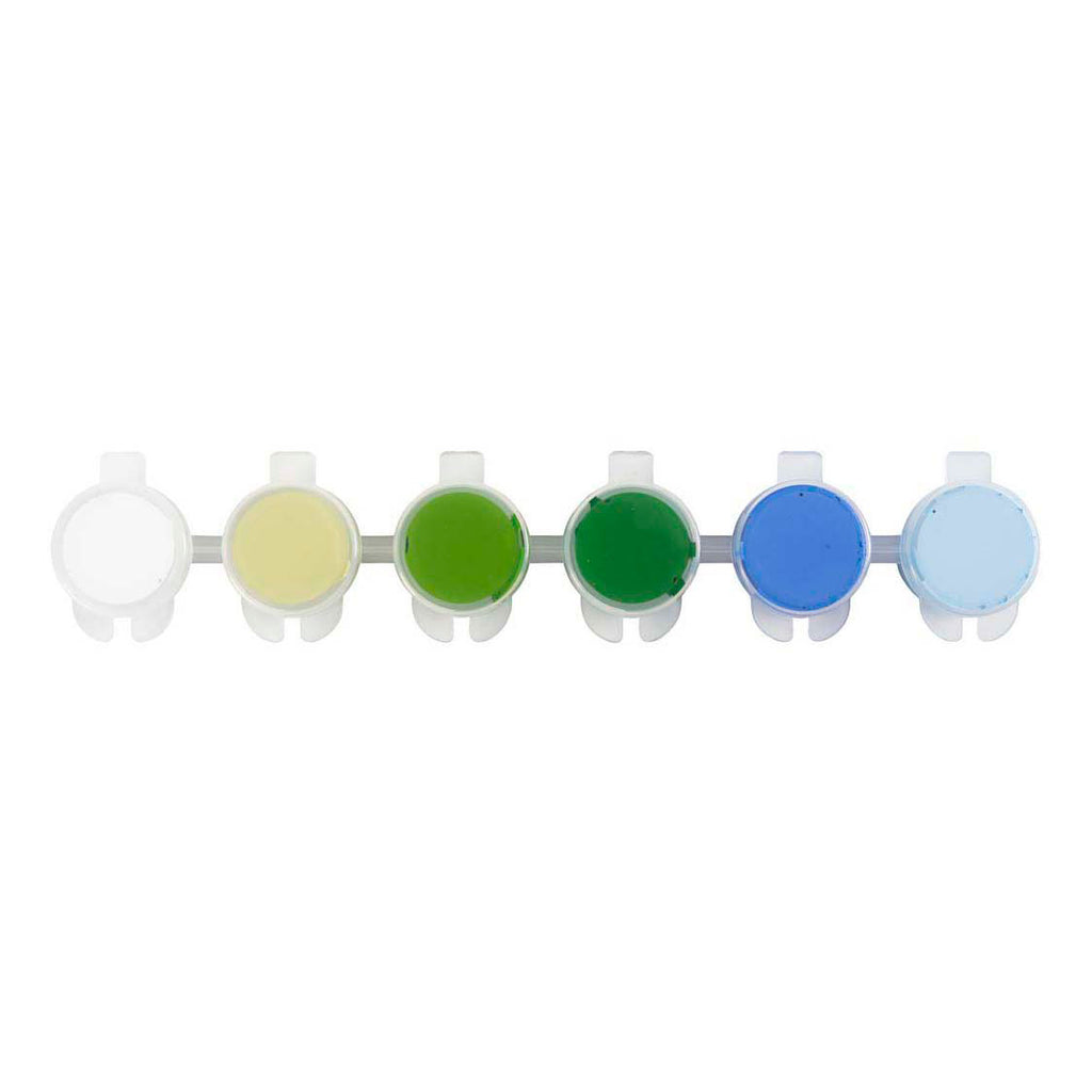 Creativ Company Plus Acrylfarbe Blau und Grün Harmonie - 6x5ml.