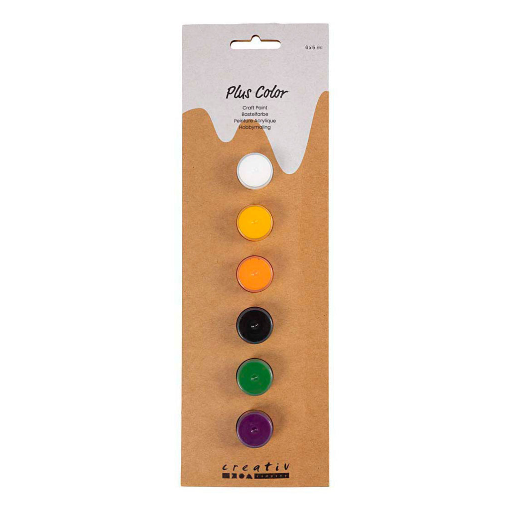 Creativ Company Plus Acrylfarbe Halloween-Farben - 6 x 5 ml.