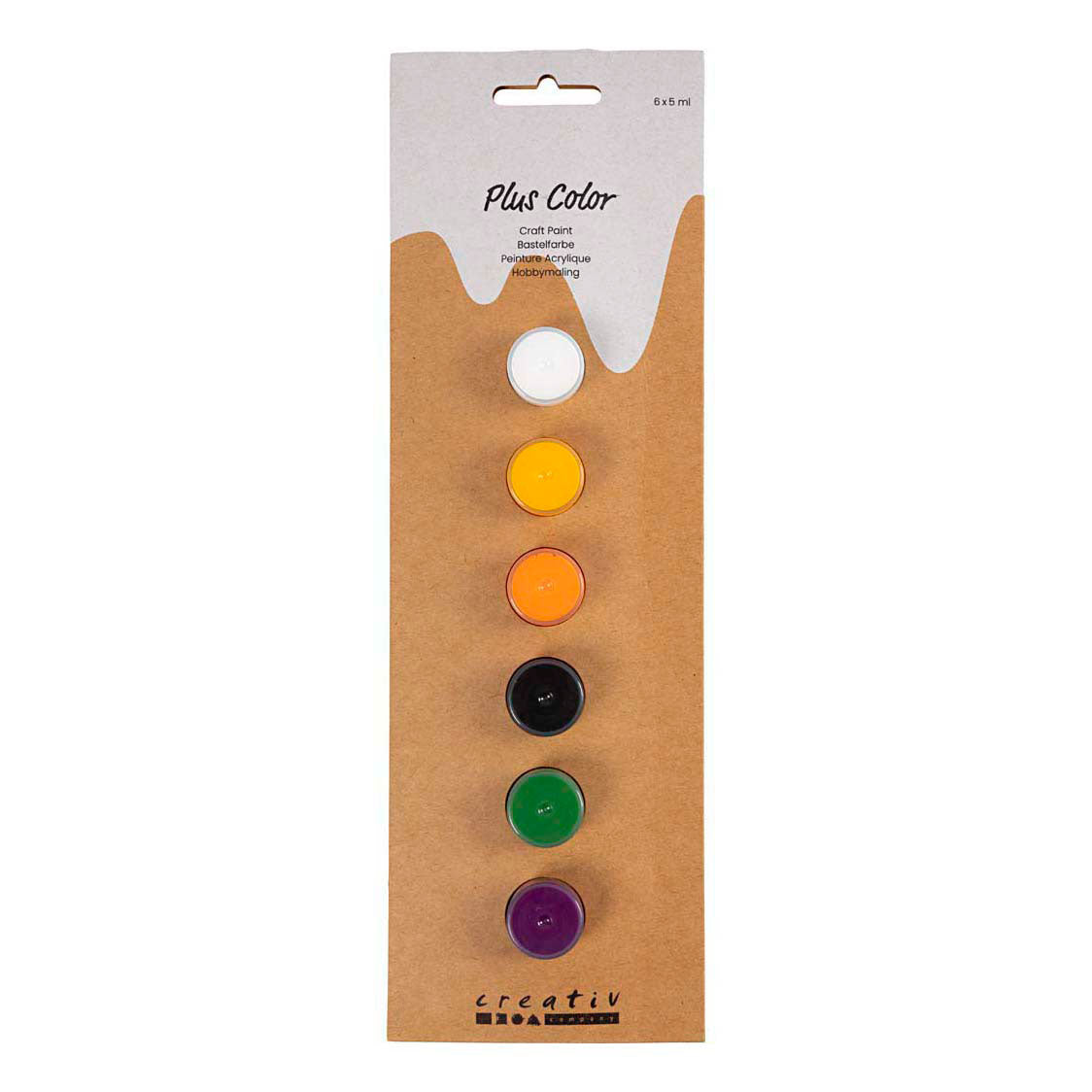Creativ Company Plus Acrylfarbe Halloween-Farben - 6 x 5 ml.