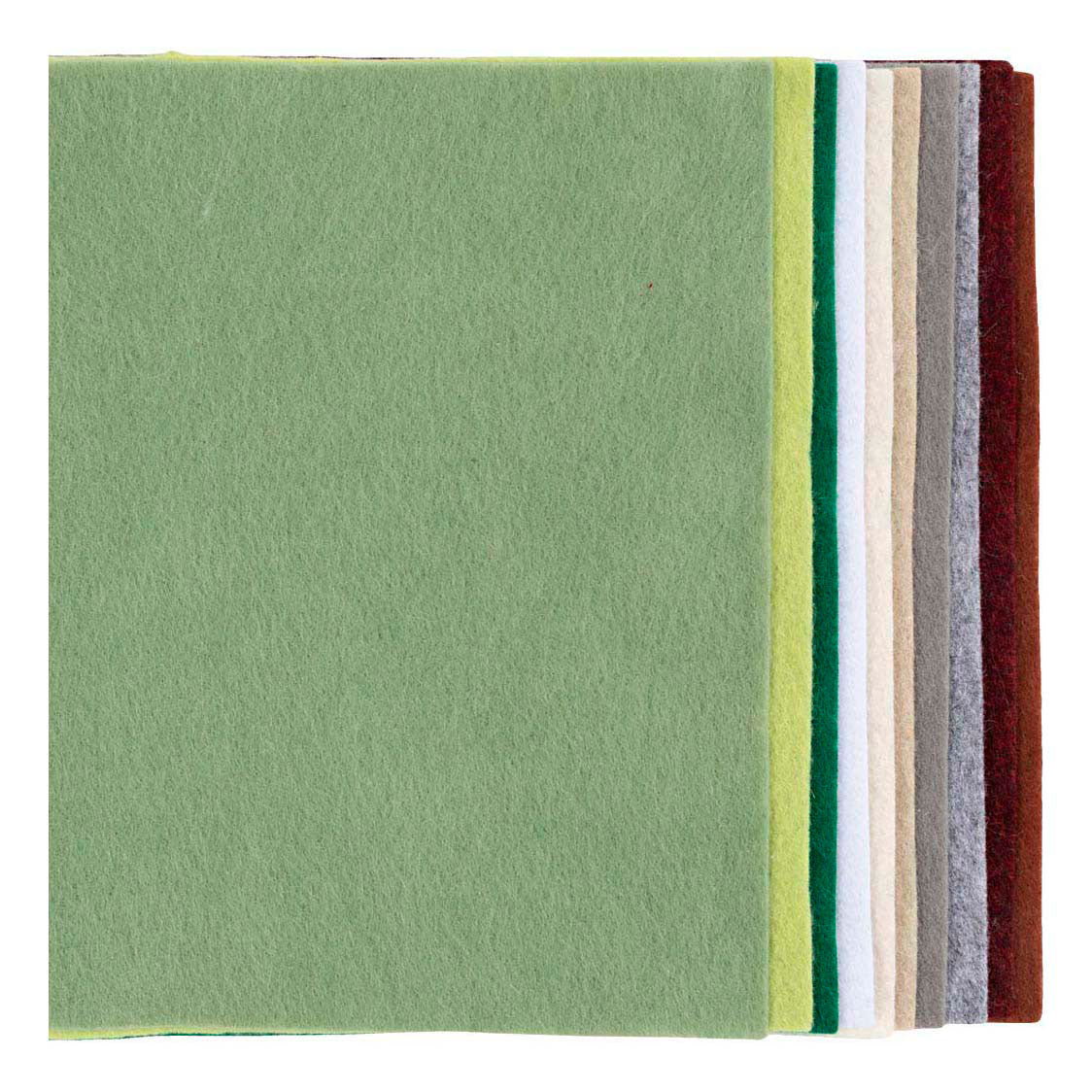 Creativ Company Hobbyfelt A4 Dicke 2 mm Naturfarben - 10 Stück.