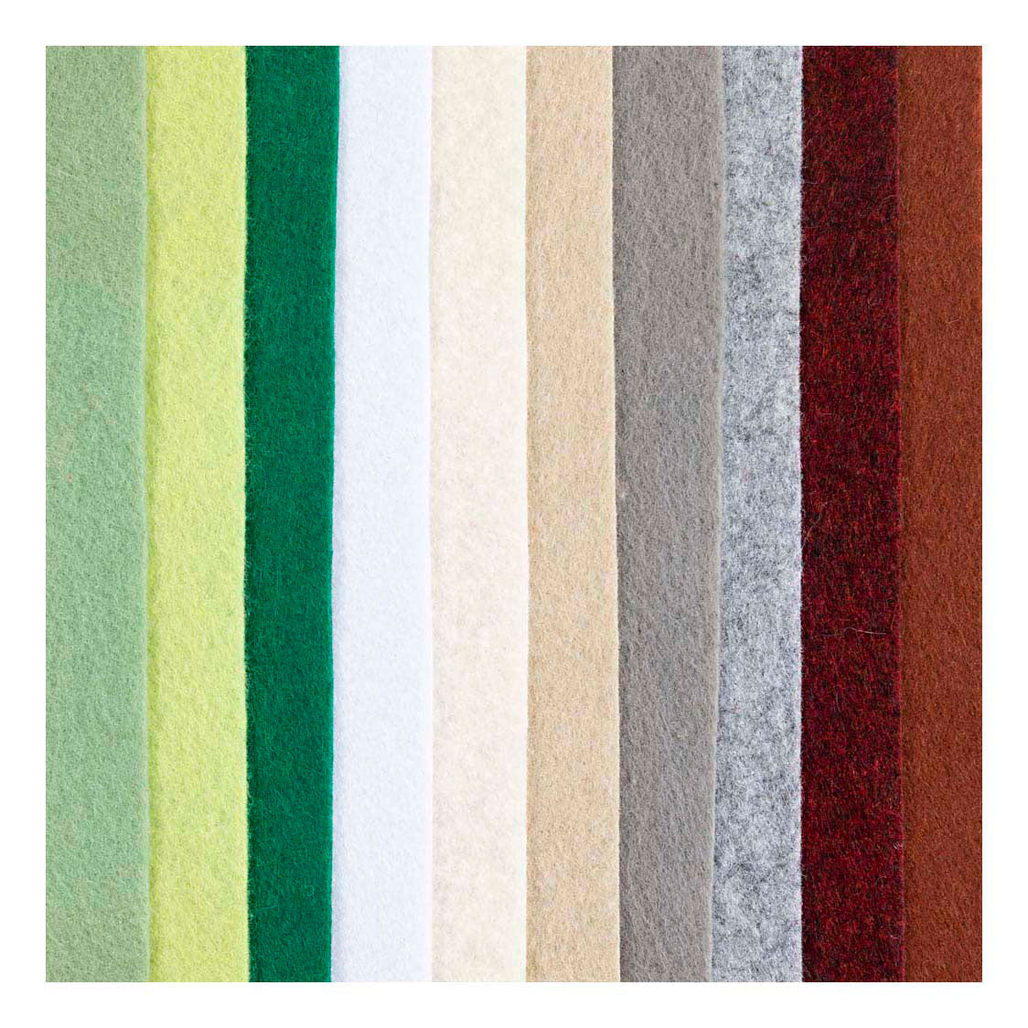Creativ Company Hobbyfelt A4 Dicke 2 mm Naturfarben - 10 Stück.