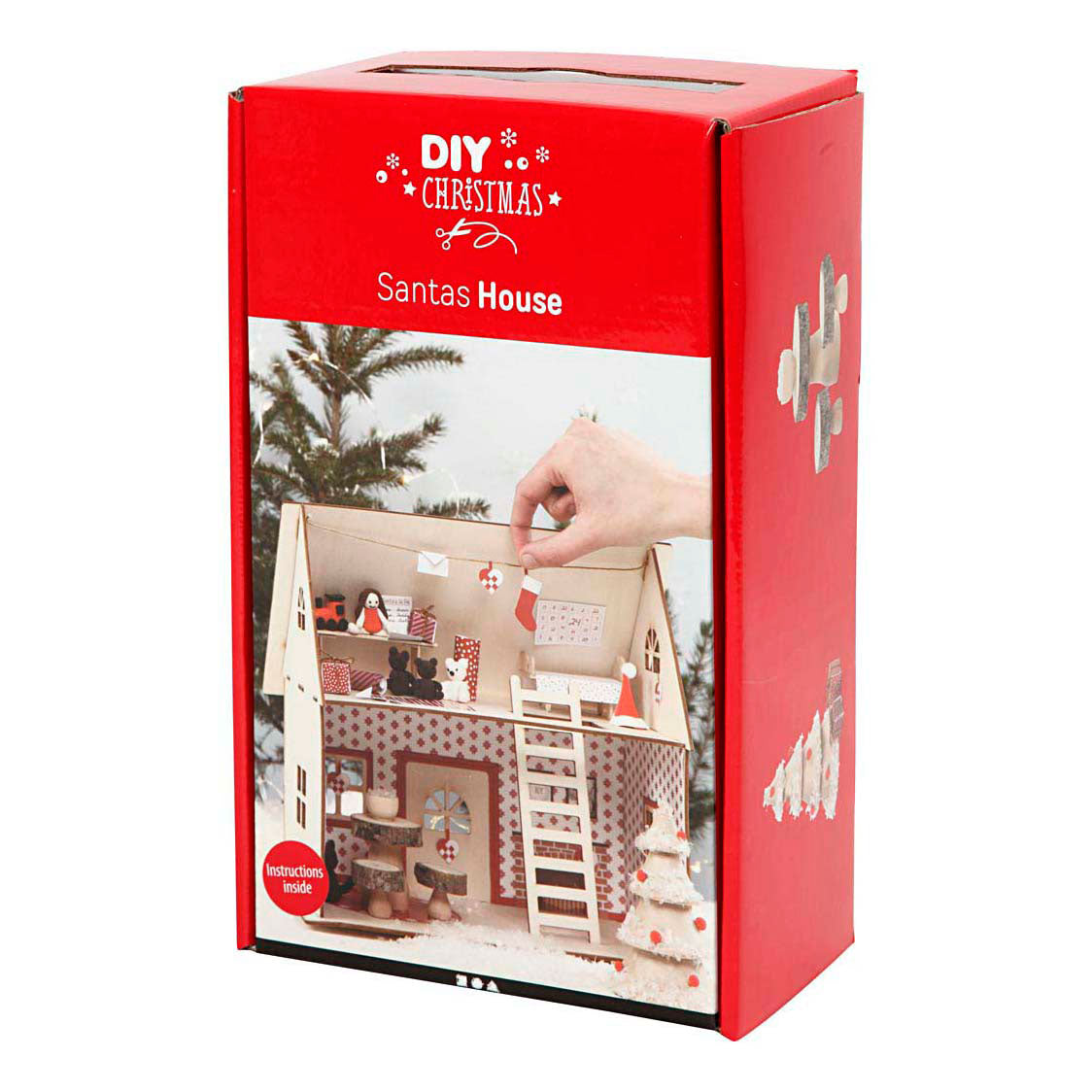 Creativ Company Hobbyset Weihnachtsmannhaus