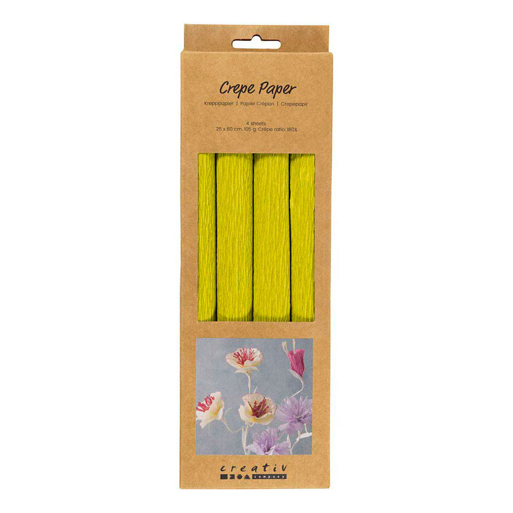 Creativ company crepepapier lichtgroen - 4st.