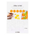 Creativ Company Farbblockpapier, A4, Blattgröße 210 x 297 mm, kaltgepresst, mittlere Körnung, 300 g/m², weiß, 20 Blatt, 1 Stück