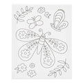 Creativ company schildercanvas met print grote vlinder - 24x30cm
