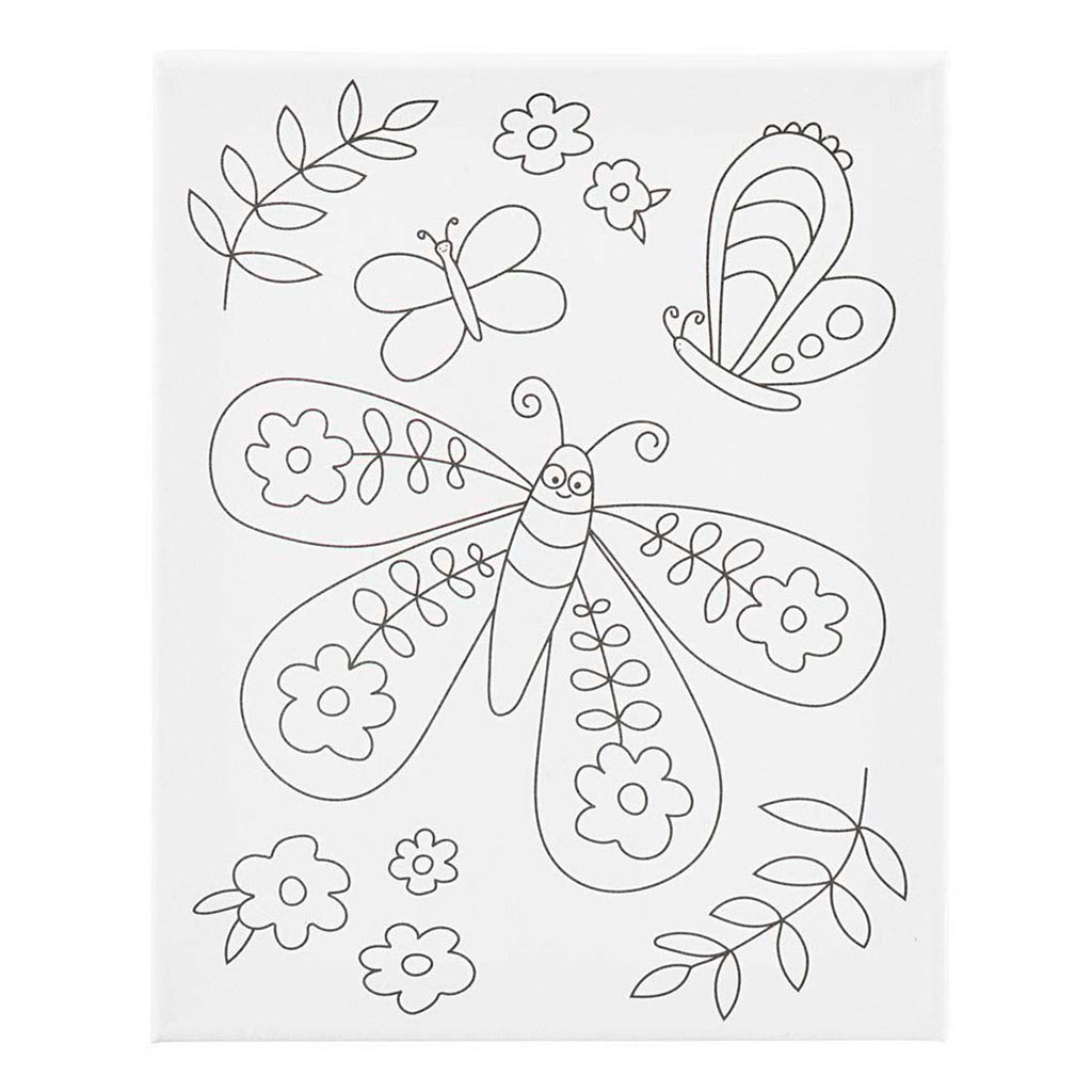 Leinwandbild von Creativ Company mit großem Schmetterlingsmotiv – 24 x 30 cm
