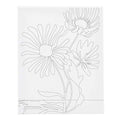 Leinwandbild von Creativ Company mit großem Blumendruck – 24 x 30 cm