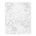 Creativ company schildercanvas met print bloemenlandschap - 24x30cm