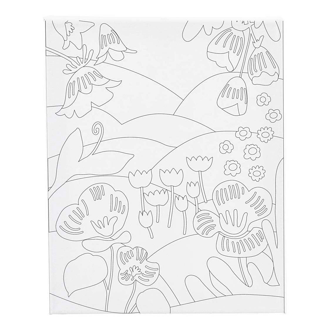 Leinwandbild von Creative Company mit floralem Landschaftsmotiv – 24 x 30 cm