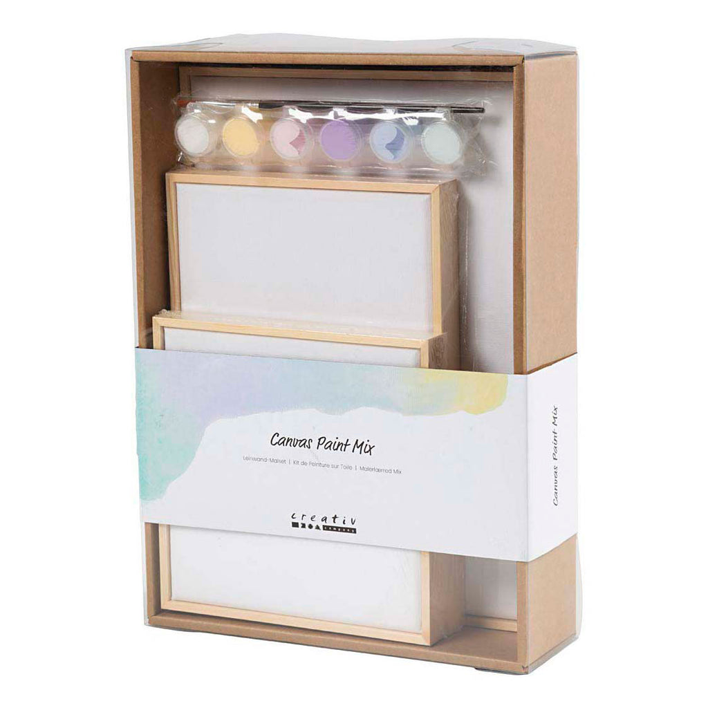 Creativ company http: www.cchobby.nl mix-van-gespannen-canvas-pastelkleuren-1-doos