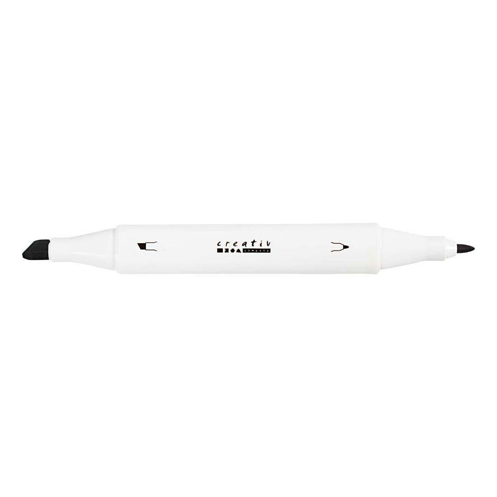 Creativ company tekenstift lijndikte 1+8mm natuurlijke kleuren - 12st.