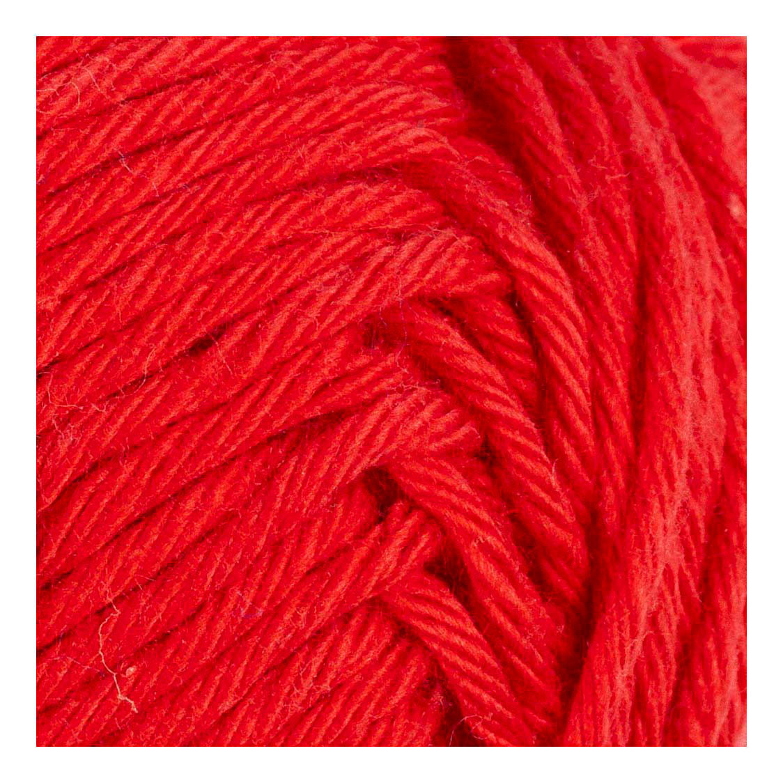 Creativ Company Baumwollgarn Stärke 8 8 l: 80-85 m dunkelrot - 50 g.