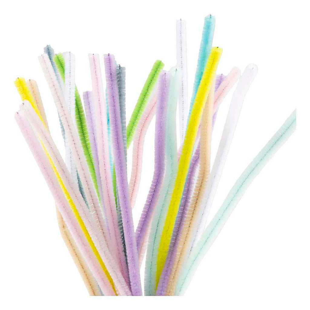 Creativ company chenille 6mm x 30cm pastelkleuren - 25st.