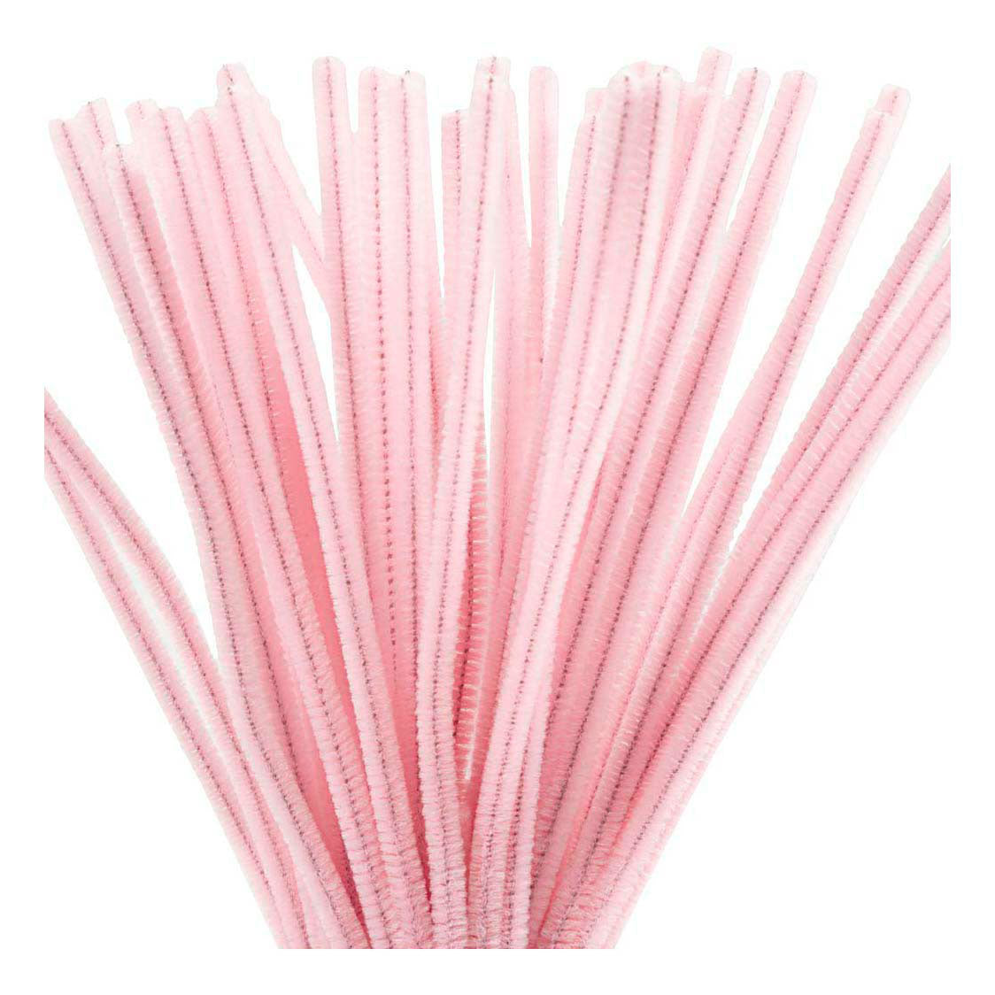 Creativ company chenille 6mm x 30cm roze - 50st.