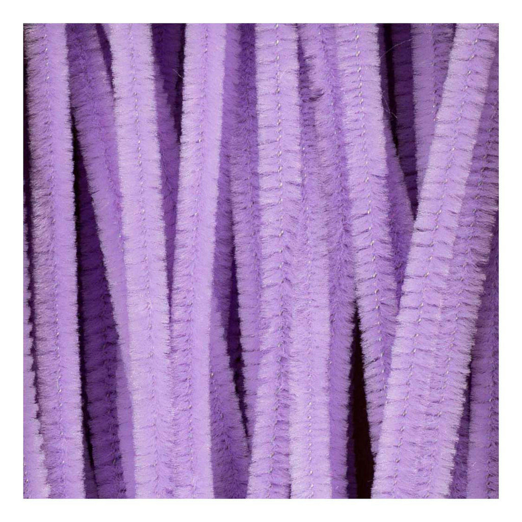 Creativ company chenille 6mm x 30cm paars - 50st.